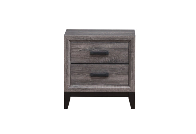 Kate Foil Grey Nightstand | Global Furniture USA - Home Elegance USA