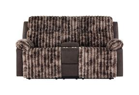 U6028 Brown Console Reclining Loveseat | Global Furniture USA
