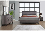 Kate Foil Grey Nightstand | Global Furniture USA - Home Elegance USA