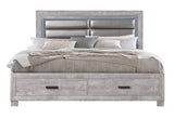Nolan Grey King Bed | Global - Home Elegance USA