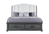 Rowan Grey Storage King Bed | Global