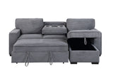 U0203 Light Grey Reversible Sofa Bed | Global Furniture USA