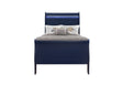 Charlie Blue Twin Bed With Led | Global - Home Elegance USA