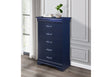Charlie Blue Chest With Led | Global - Home Elegance USA