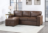 U0203 Coffee Reversible Pull Out Sofa Bed | Global Furniture USA