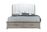 Rowan Natural King Bed With Storage | Global