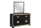 Blake Black/Gold Dresser - Home Elegance USA