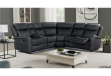 U6024 Black Pu 72 A Sectional With Led And 2 Recliners | Global Furniture USA - Home Elegance USA