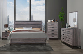 Kate Grey King Bed Group - sold by Home Elegance USA