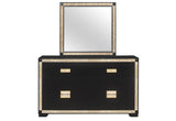 Blake Black/Gold Dresser - Home Elegance USA