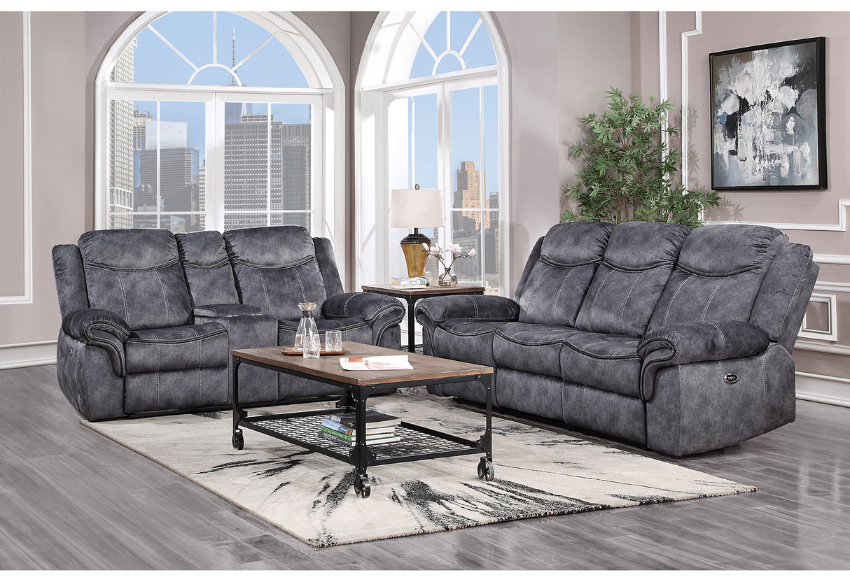 U2200 Domino Granite Power Reclining Sofa | Global Furniture USA