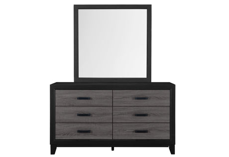 Lisbon Grey And Black Dresser - Home Elegance USA