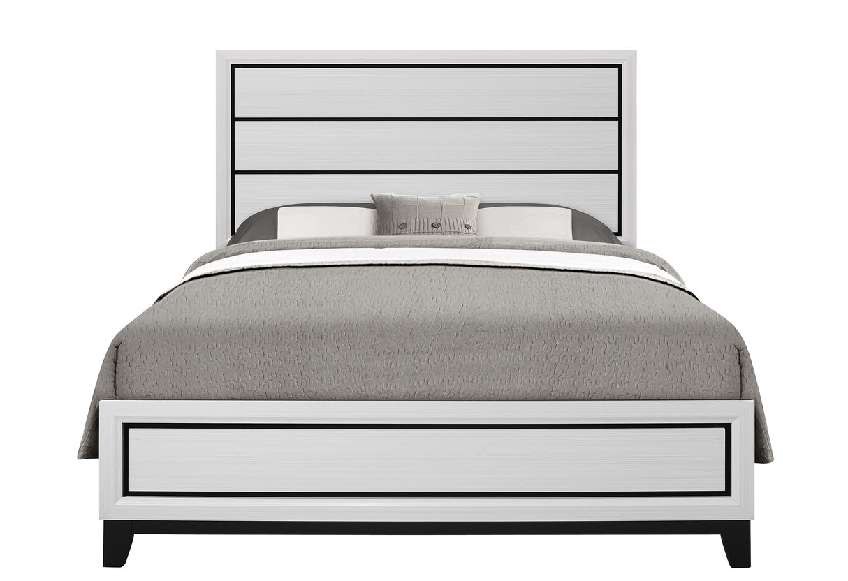 Kate White Queen Bed Group - sold by Home Elegance USA