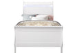 Charlie White Twin Bed | Global - Home Elegance USA