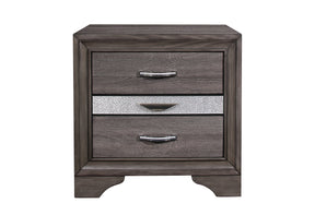 Seville Grey Nightstand | Global Furniture USA