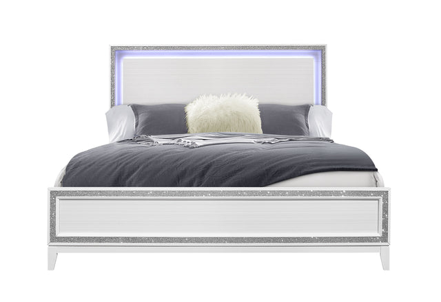 Lily White King Bed | Global - Home Elegance USA