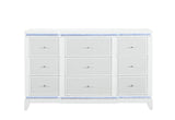 Alina White Dresser With Led