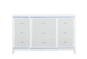 Alina White Dresser With Led