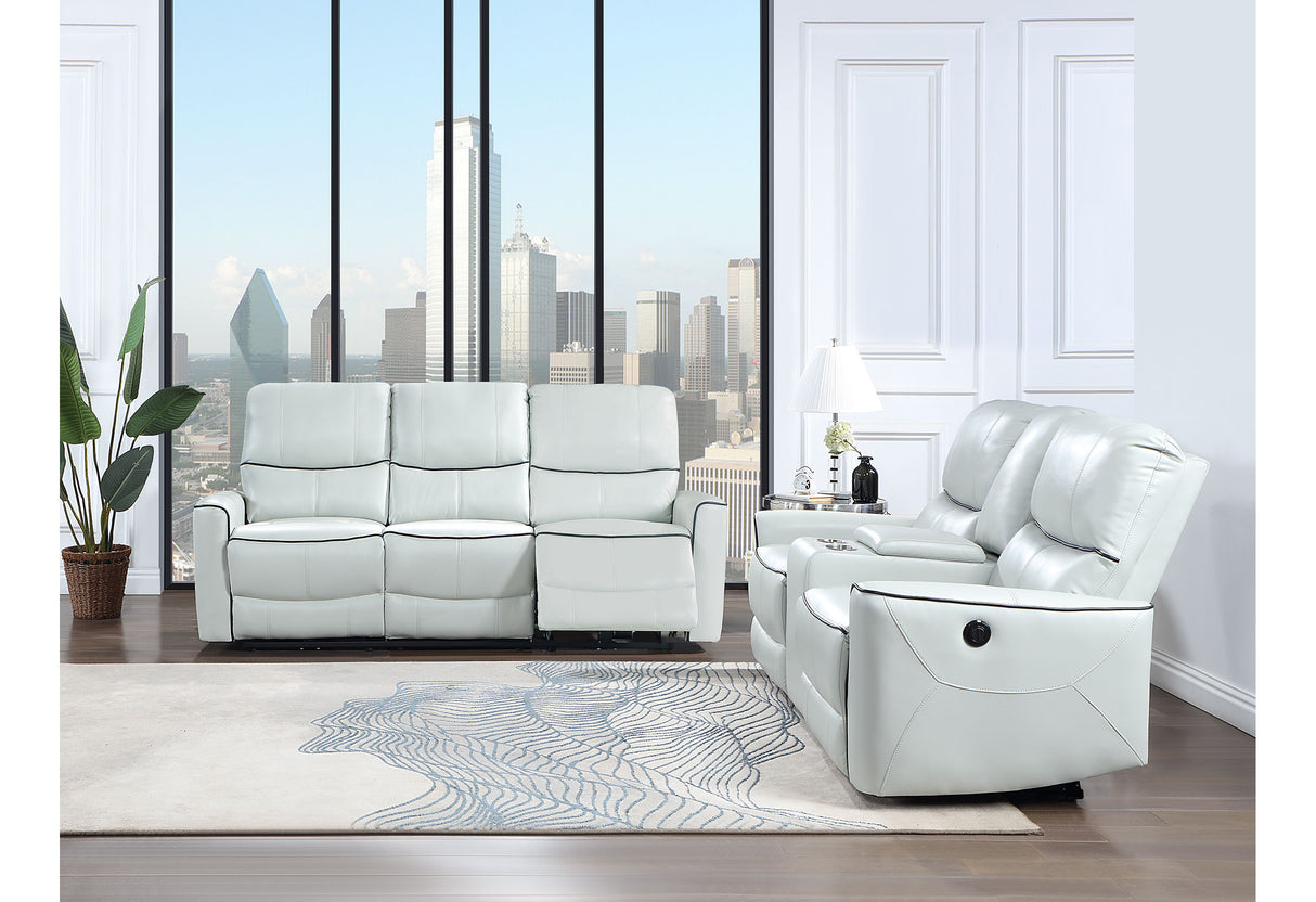 U1790 Light Grey Power Reclining Sofa | Global Furniture USA