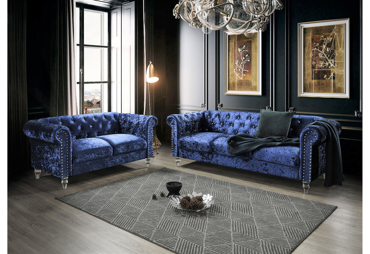 U9550 Blue S/Ls -  Global Furniture USA