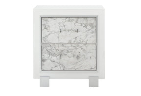 Santorini White Nightstand | Global Furniture USA