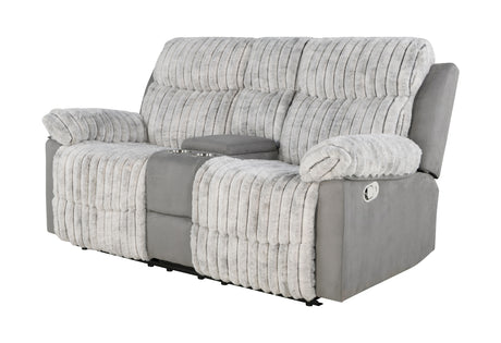 U6028 Grey Console Reclining Loveseat | Global Furniture USA