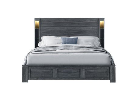 Cypress Dark Grey King Bed | Global - Home Elegance USA