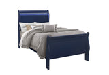 Charlie Blue Twin Bed With Led | Global - Home Elegance USA