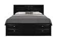 Linda Black Queen Bed with Storage Drawers – Global Furniture USA