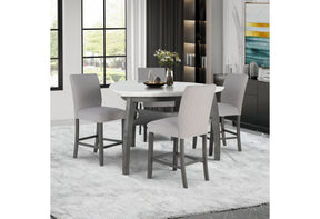 D8192 Triangle Bar Table + 4 Bar Stools - sold by Home Elegance USA
