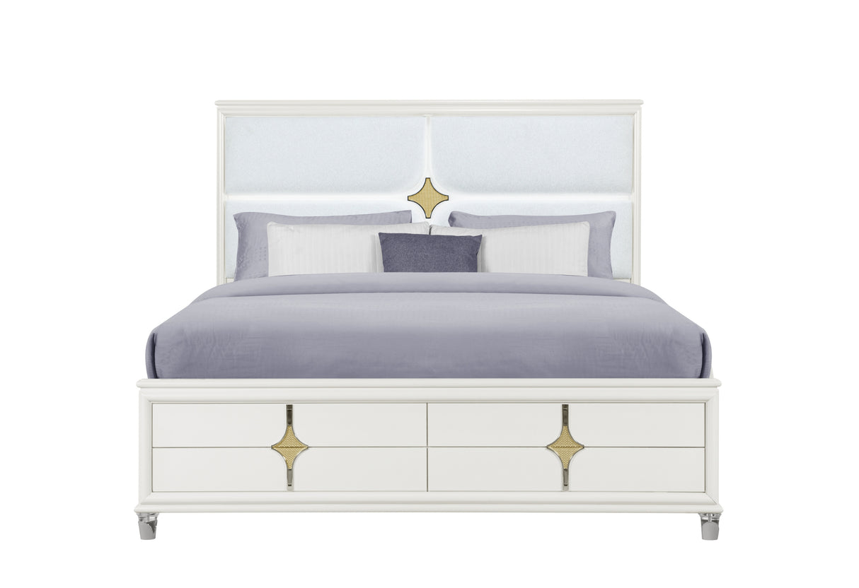 Orion Gold King Bed | Global - Home Elegance USA
