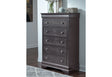 Pompei Metallic Grey Chest | Global - Home Elegance USA
