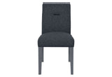 Monaco Dark Grey Dining Table And 4 Monaco Dark Grey Dining Chairs - sold by Home Elegance USA