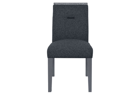 Monaco Dark Grey Dining Table And 4 Monaco Dark Grey Dining Chairs - sold by Home Elegance USA