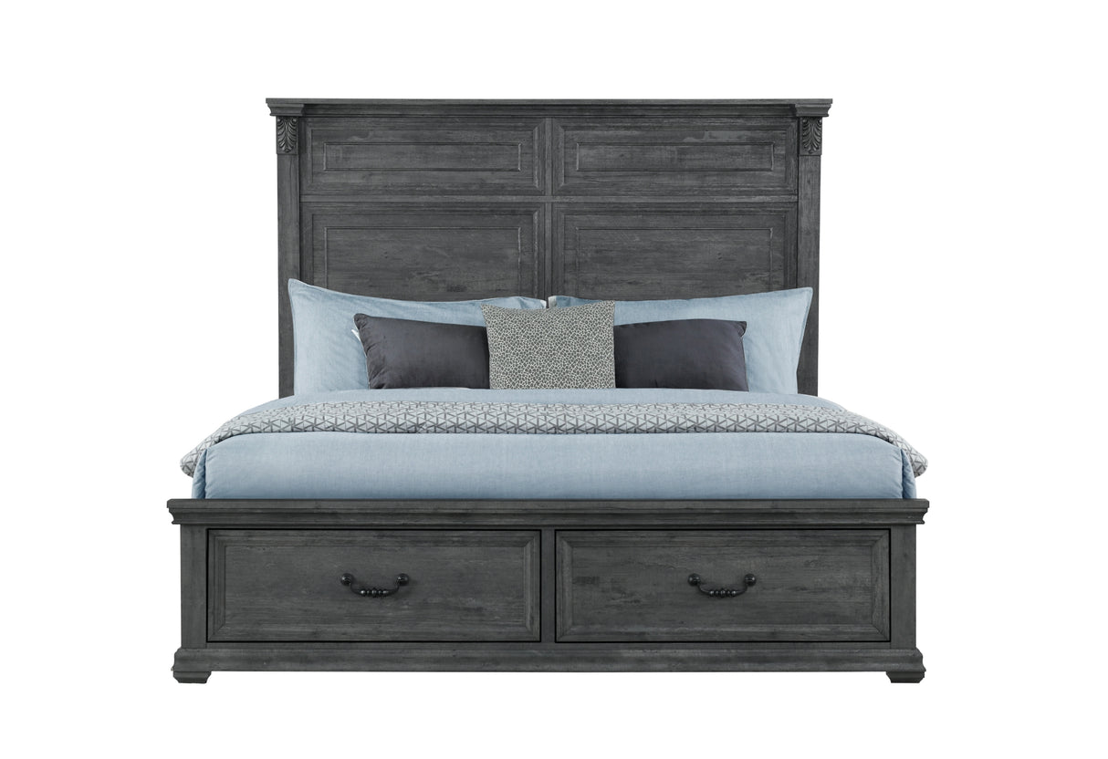 Tatum Grey Stoarge King Bed | Global