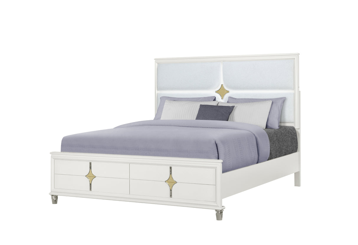 Orion Gold King Bed | Global - Home Elegance USA