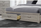 Tatum Natural King Bed With Storage | Global