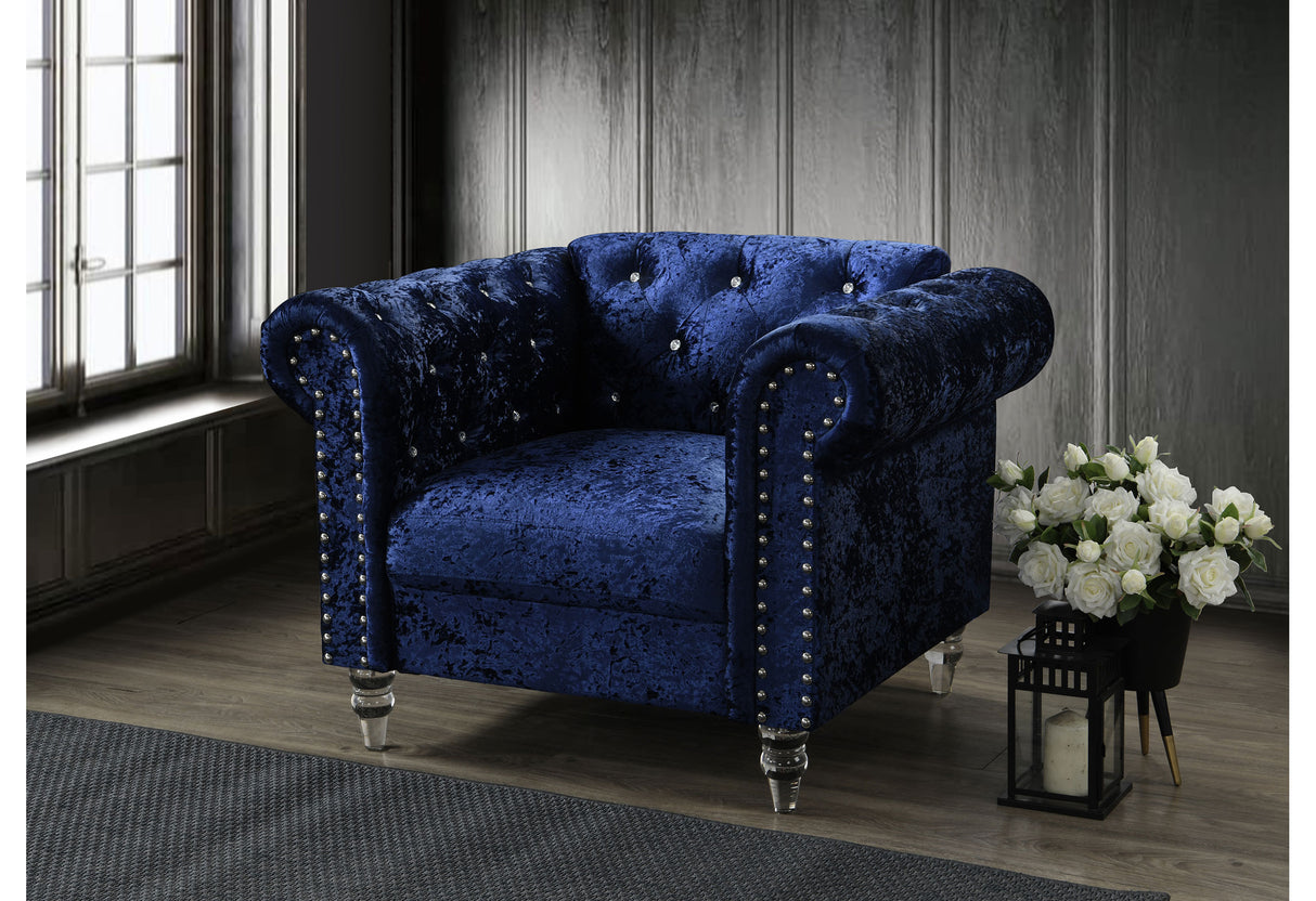 U9550 Blue S/Ls/Ch -  Global Furniture USA