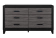 Lisbon Grey And Black Dresser - Home Elegance USA