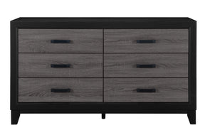 Lisbon Grey And Black Dresser - Home Elegance USA