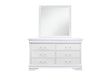 Charlie White Dresser With Led
