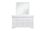 Charlie White Dresser With Led
