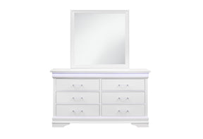 Charlie White Dresser With Led