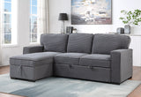 U0203 Light Grey Reversible Sofa Bed | Global Furniture USA