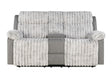 U6028 Grey Console Reclining Loveseat | Global Furniture USA