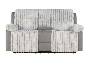 U6028 Grey Console Reclining Loveseat | Global Furniture USA