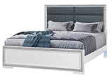 Andros Silver King Bed W/Led | Global - Home Elegance USA
