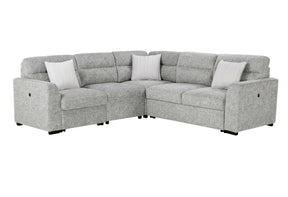 U9401 Nickel Sectional With 3 Pillows | Global Furniture USA