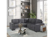 U2660 Grey Sectional W/O Chaise And W/O Pullout | Global Furniture USA