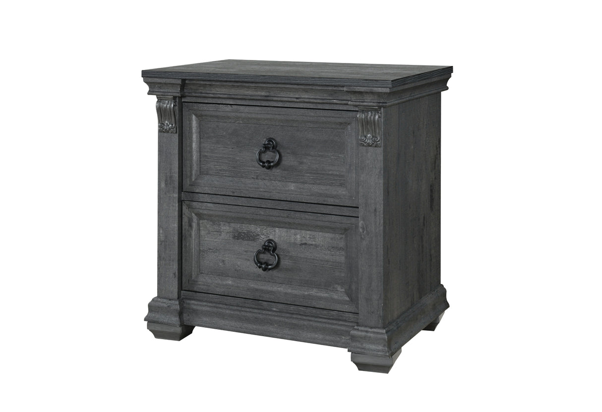 Rowan/Tatum Grey Nightstand | Global Furniture USA